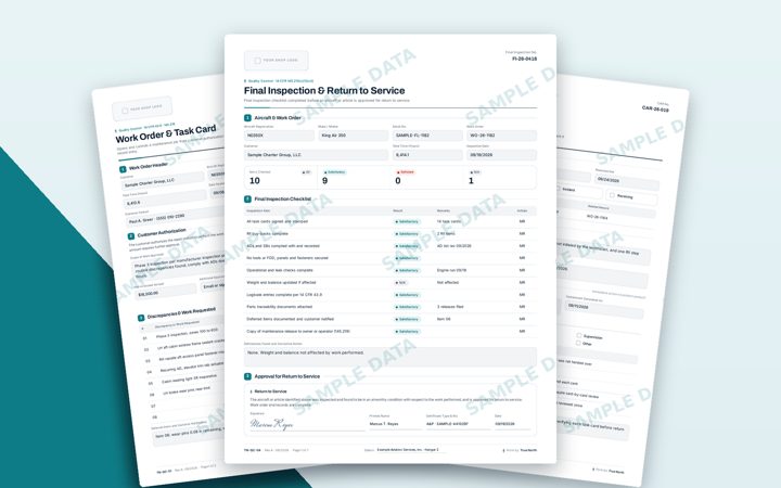 Quality control forms